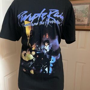 Prince 'Purple Rain' Graphic T-Shirt - Black NWOT***Bundle 3 T Shirts for $10***